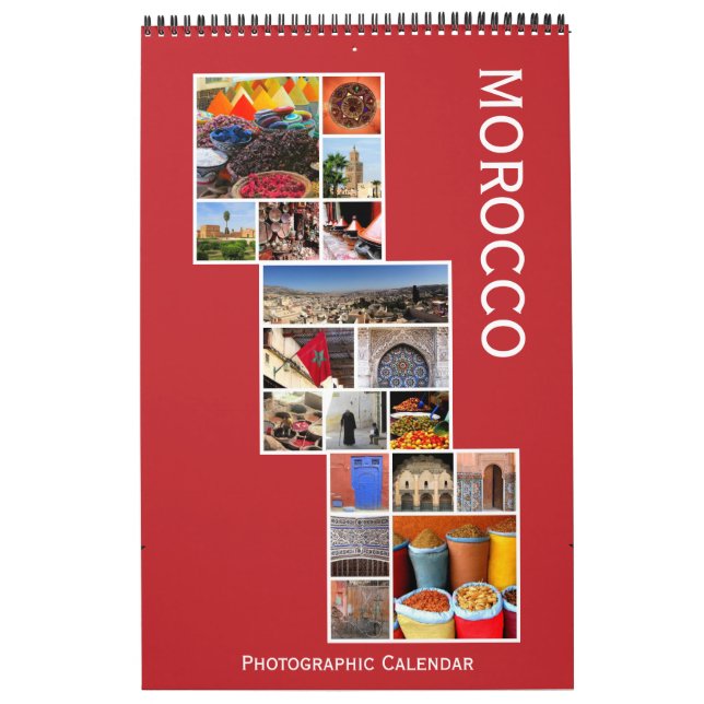 Calendrier Mural photographie du maroc (Protection)