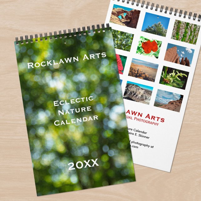 Calendrier Mural Photos de nature d'art fin espagnol (Fine Art Nature Photos Spanish Calendar, front/back)