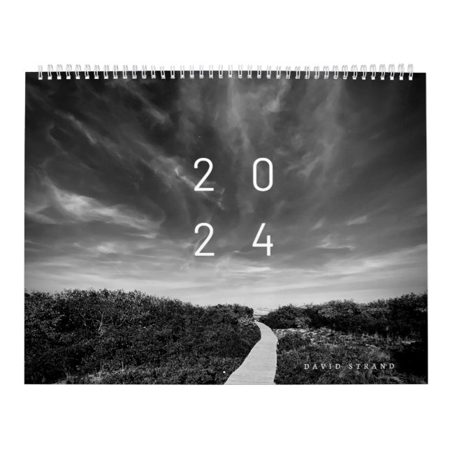Calendrier mural - Photos de paysage noir et blanc (Protection)