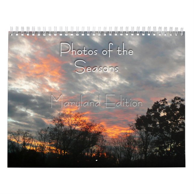 Calendrier Mural Photos des saisons du Maryland (Protection)