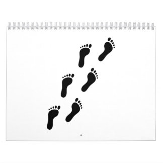 Calendrier Mural Pieds d'empreintes de pas