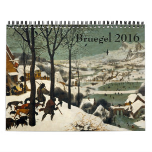 Calendrier Mural Pieter Bruegel le 2016 plus ancien