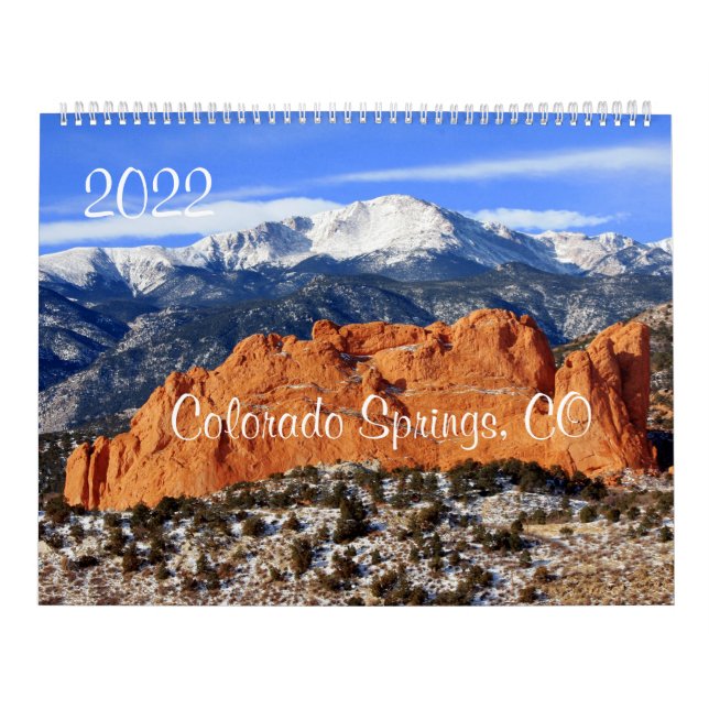 Calendrier Mural Pikes Peak Mountain, Colorado Springs, CO (Protection)