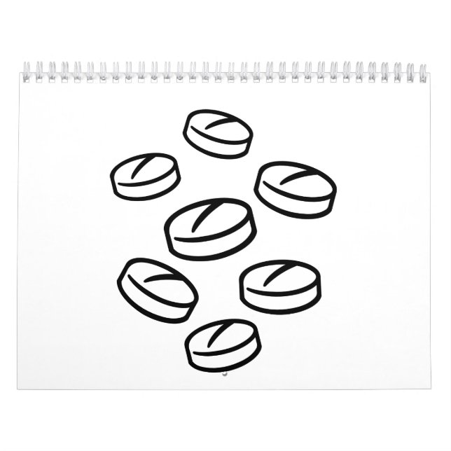 Calendrier Mural Pilules (Protection)