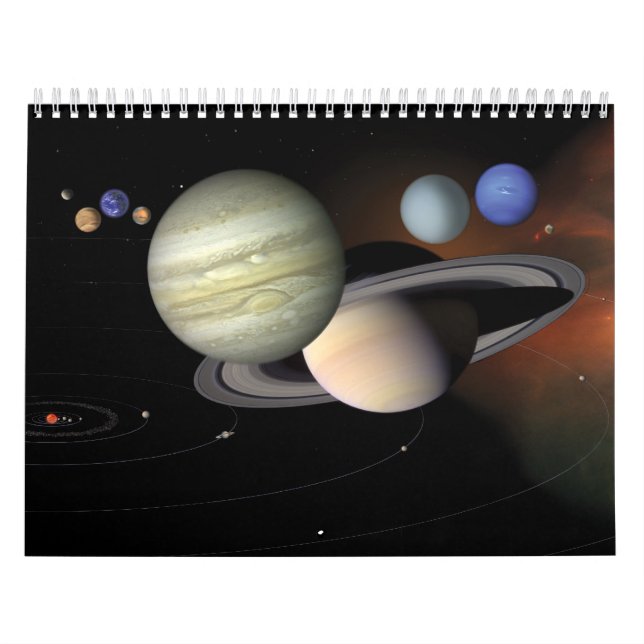 Calendrier Mural Planètes et système solaire (Protection)