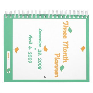 Calendrier Mural Planificateur de trois mois