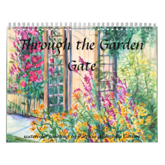 Calendrier Mural PMACarlson à travers la porte de jardin Calender