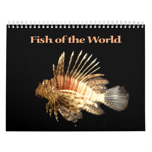 Calendrier Mural Poisson du monde (Protection)