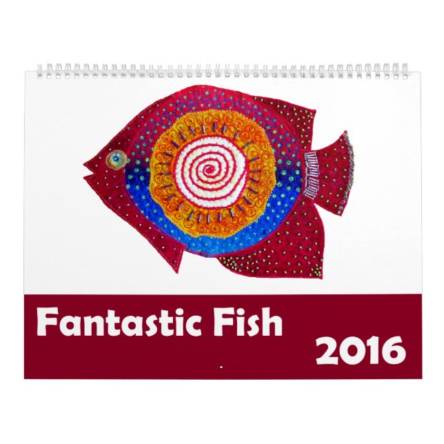 Calendrier Mural Poissons fantastiques (Protection)