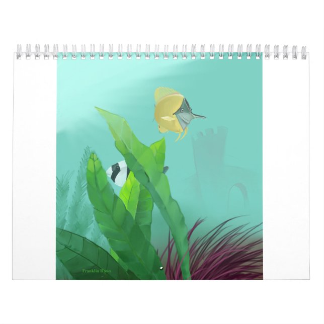 Calendrier Mural Poissons tropicaux (Protection)