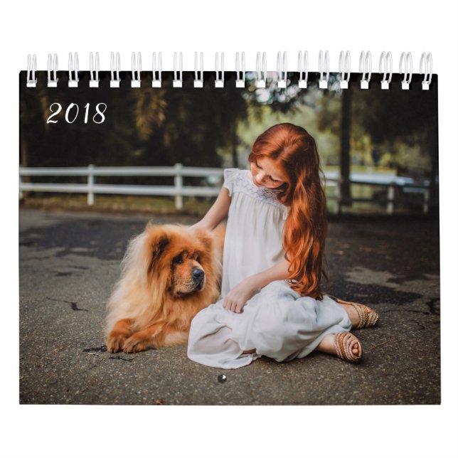 Calendrier Mural Portraits de famille ou photo personnelle (Protection)