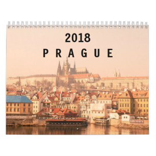 Calendrier Mural Prague 2018