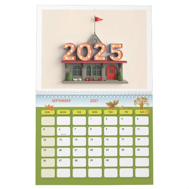 Calendrier mural Premium 2025 - élégant et fonctio (Sep 2027)