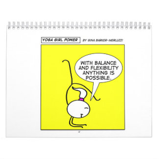 Calendrier Mural Puissance de fille de yoga "toute l'année "