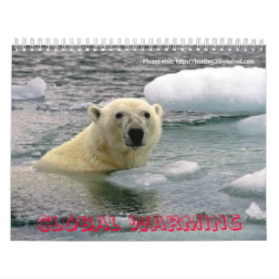 Calendrier Mural Réchauffement climatique de soin