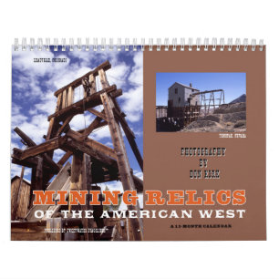 Calendrier Mural Reliques d'exploitation de l'ouest américain