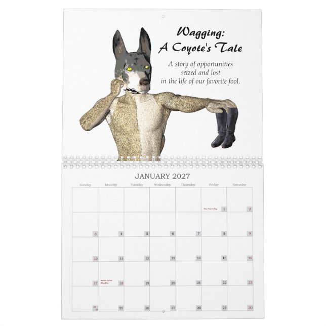 Calendrier Mural Remuement : Le conte d'un coyote (Jan 2027)