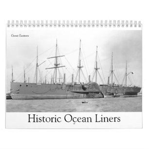 Calendrier Mural Revêtements d'océan historiques