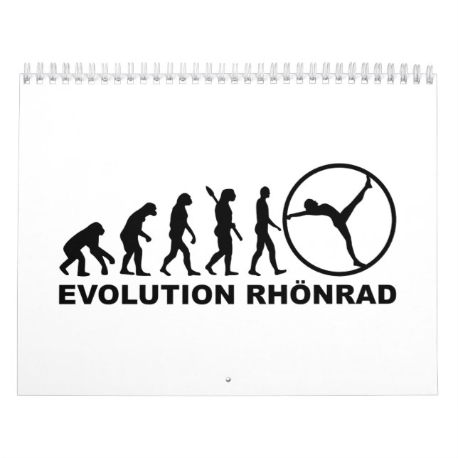 Calendrier Mural Rhönrad de gymwheel d'évolution (Protection)