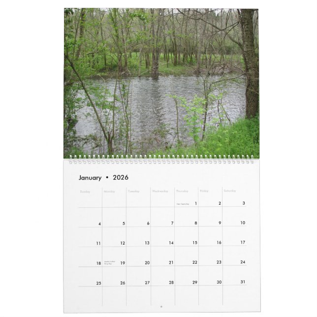 Calendrier Mural Rivières et courants 2010 (Jan 2026)