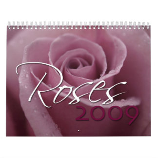 Calendrier Mural Roses 2009
