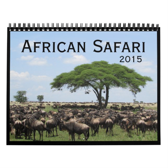 Calendrier Mural safari 2015 (Protection)