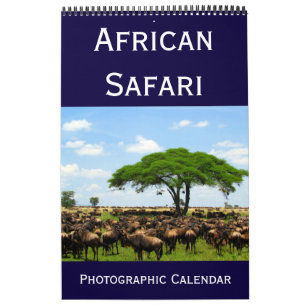 Calendrier Mural safari photo africain 2027