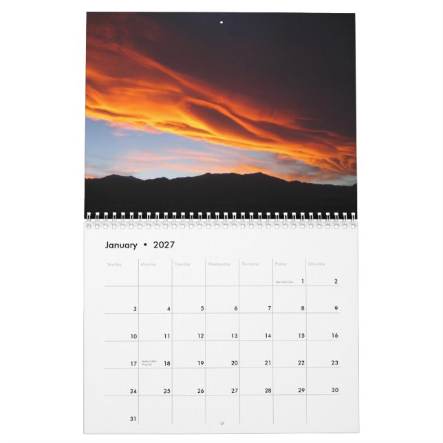 Calendrier Mural Saisons de l'âme (Jan 2027)