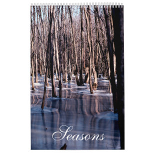 Calendrier Mural Saisons Page unique