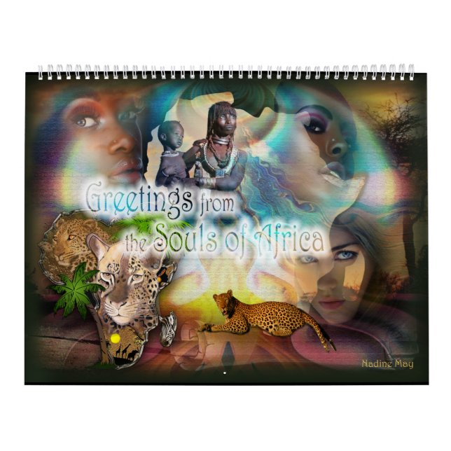 Calendrier Mural Salutations des âmes d'Afrique (Protection)