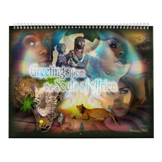 Calendrier Mural Salutations des âmes d'Afrique