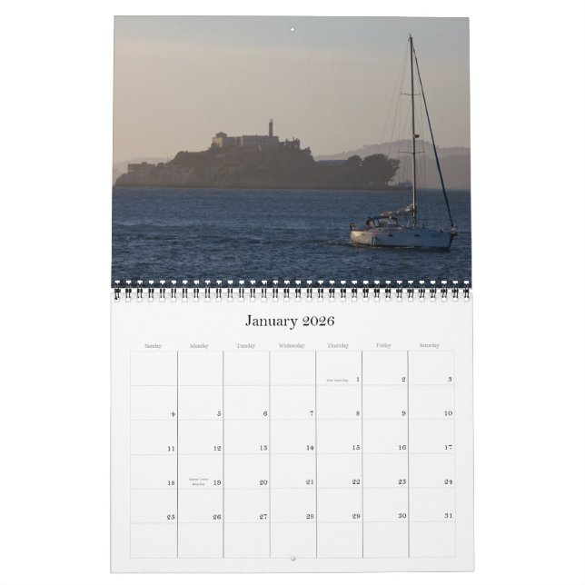 Calendrier Mural San Francisco 2012 (Jan 2026)