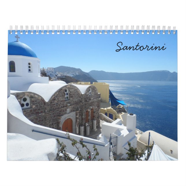 Calendrier Mural Santorin (Protection)
