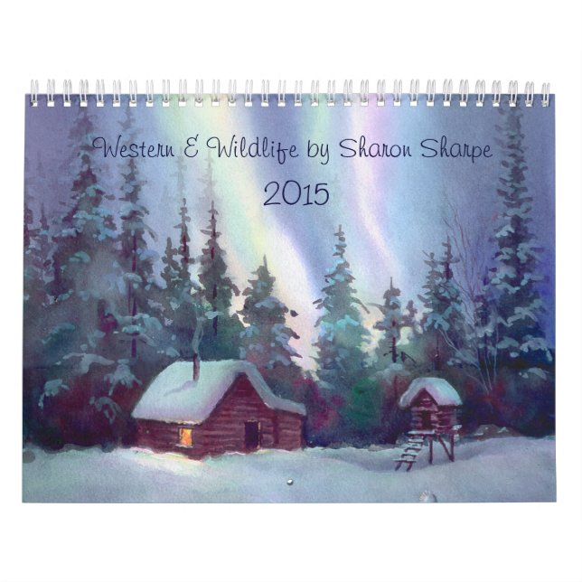 Calendrier Mural SCÈNES 2016 OCCIDENTALES et de FAUNE par SHARON (Protection)