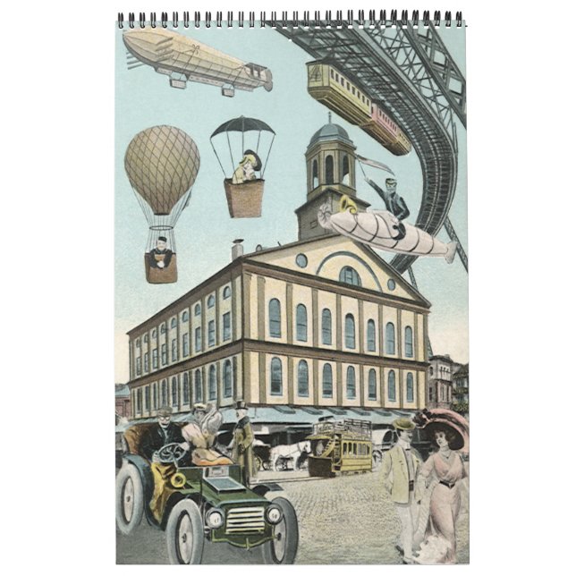 Calendrier Mural Science-fiction Steampunk vintage (Protection)