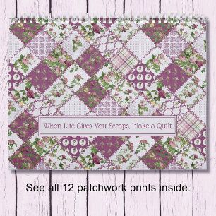 Calendrier mural Shabby Chic Patchwork