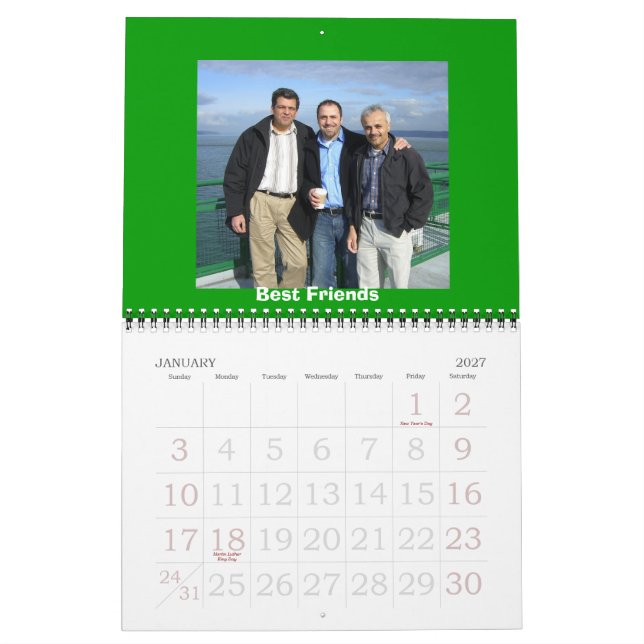 Calendrier Mural shahin 2007 (Jan 2027)