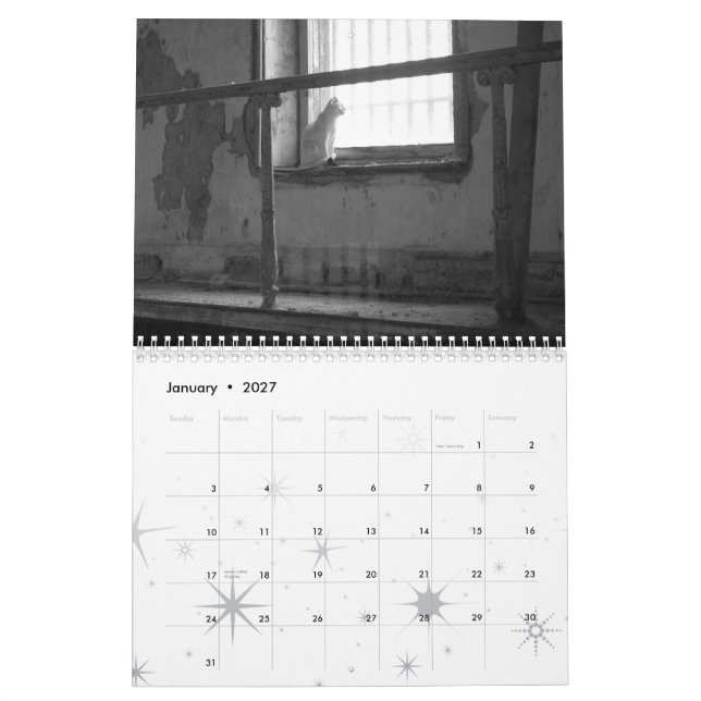 Calendrier Mural Soleil, bonheur et amour pour 2008 (Jan 2027)