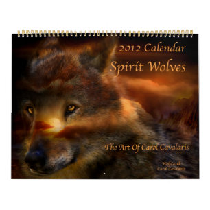 Calendrier Mural Spirit Wolves Art Calendar 2012