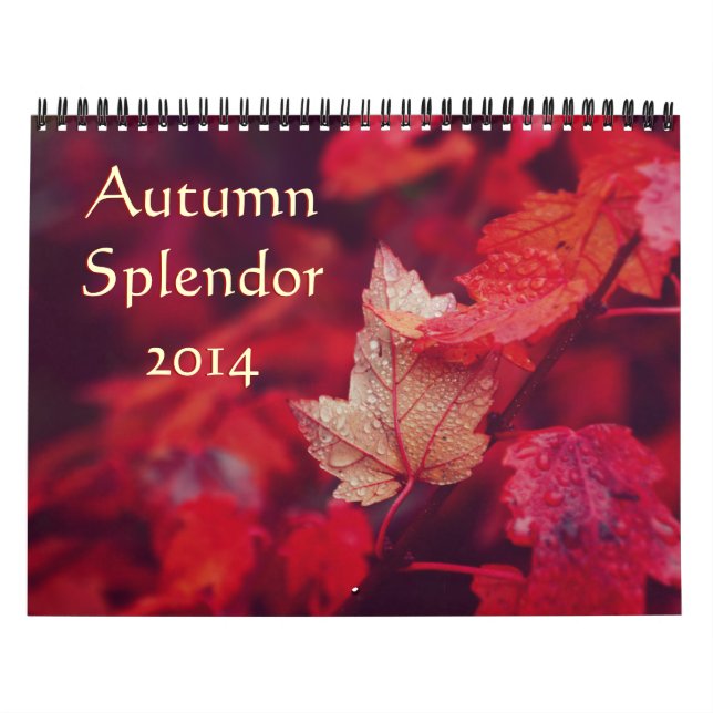 Calendrier Mural Splendor d'automne 2014 (Protection)