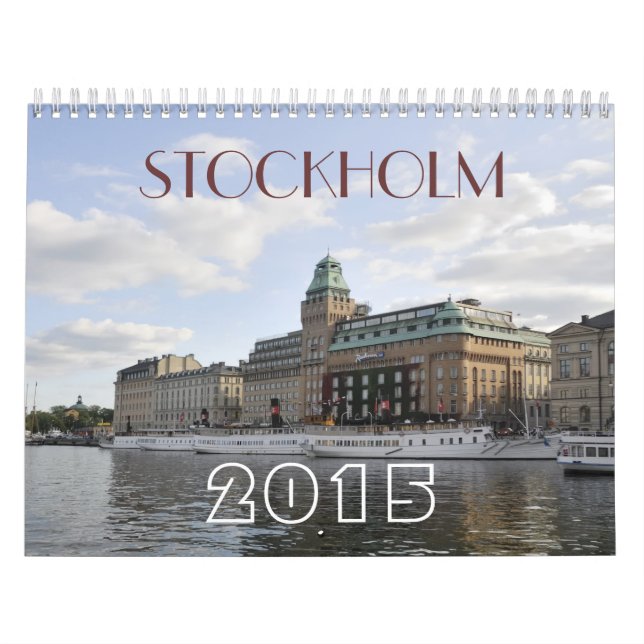 Calendrier Mural Stockholm (Protection)