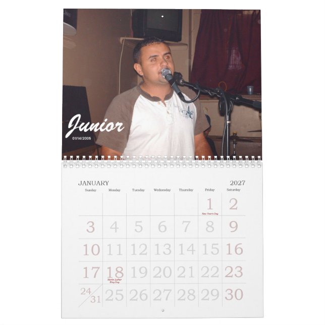 Calendrier Mural SumtinSneaky (Jan 2027)