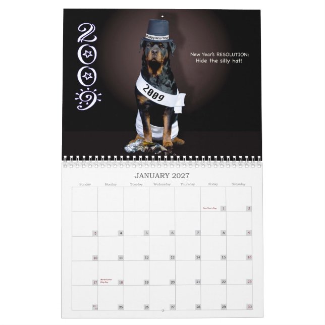 Calendrier Mural Sundance :  Vers le haut d'étroit et de personnel (Jan 2027)