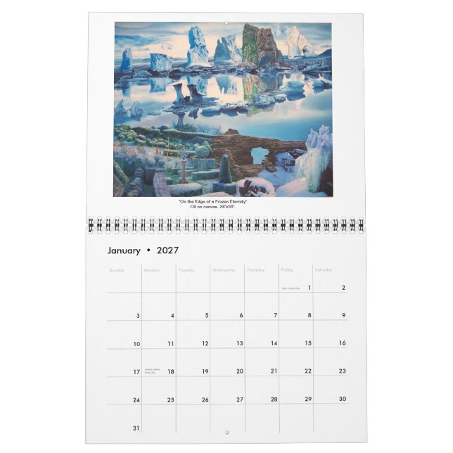 Calendrier Mural Surréalisme et le paysage 2013-James McCarthy (Jan 2027)