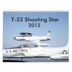 Calendrier Mural T-33 Étoiles de tir