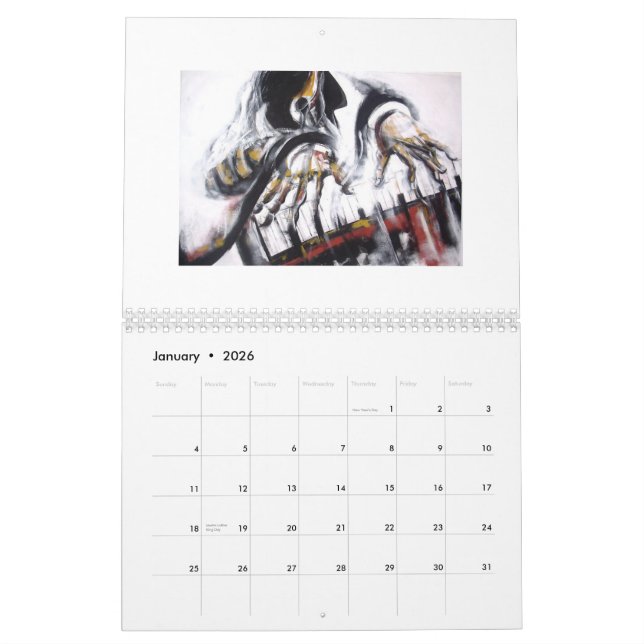 Calendrier Mural Tango-Jazz (Jan 2026)