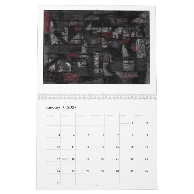 Calendrier Mural Tango sous la pluie (Jan 2027)