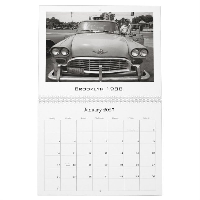 Calendrier Mural Taxis de contrôleur par Matt Weber (Jan 2027)