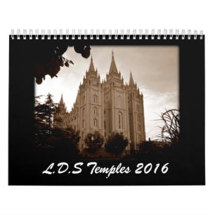Calendrier Mural Temples 2016 de LDS