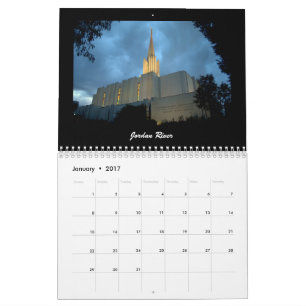 Calendrier Mural Temples 2017 de LDS
